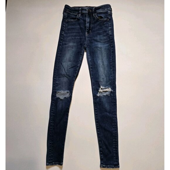 American Eagle Jeans Super Hi-Rise Jegging Next Level Stretch Women's Size 2 - Picture 1 of 13